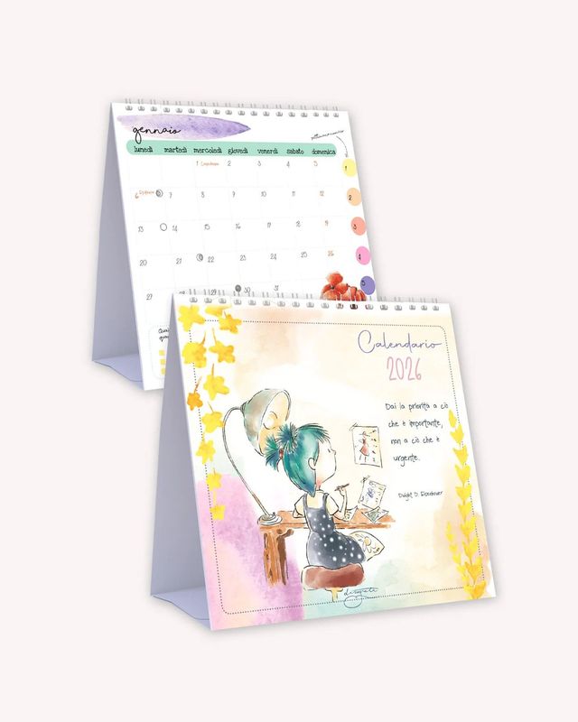 Calendario Tavolo Piramide 2026 Disegnata Calendario Tavolo Piramide 2026 Disegnata