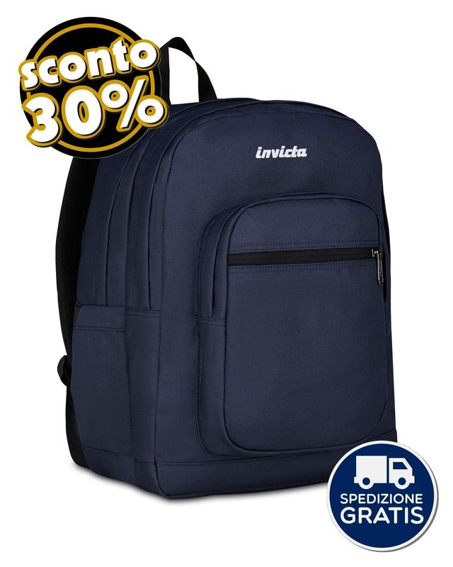 Zaino Invicta Jelek Plain Blu 38L Zaino Invicta Jelek Plain Blu 38L