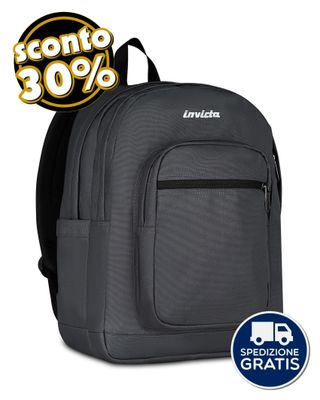Zaino Invicta Jelek Plain Grigio 38L Zaino Invicta Jelek Plain Grigio 38L