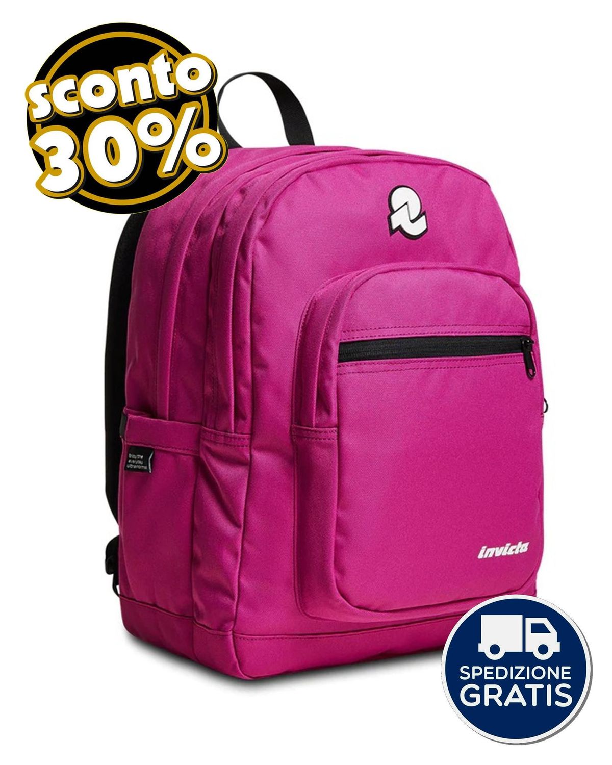 Zaino Invicta Jelek Plain Fucsia 38L