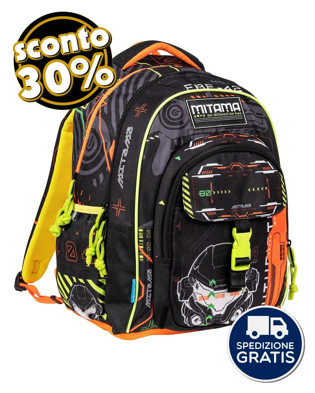 Zaino Mitama New Plus Fluo Battle 31L Zaino Mitama New Plus Fluo Battle 31L