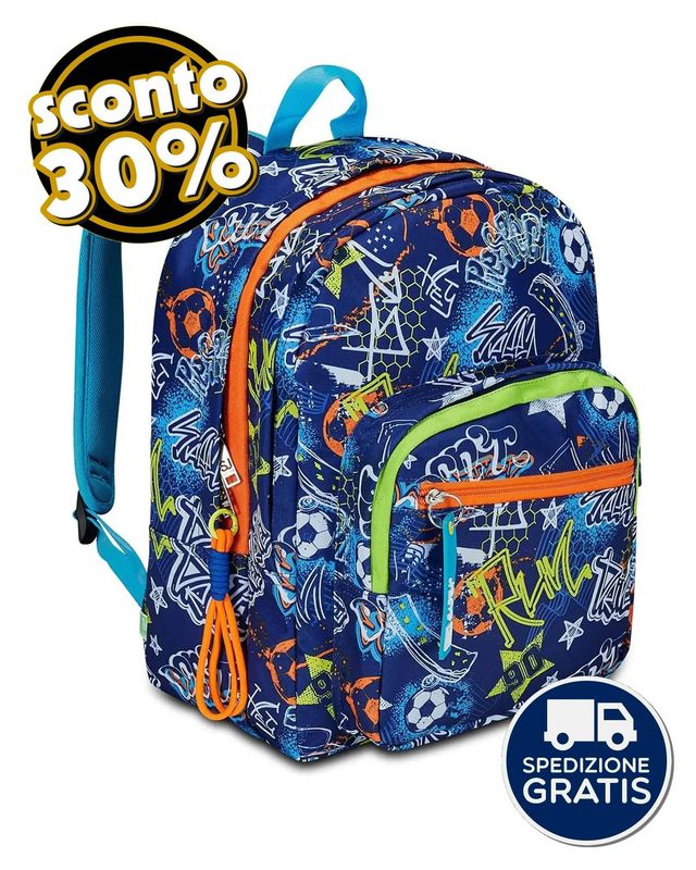 Zaino Doppio Scomparto SJ Ever Goalstreet Boy Zaino Doppio Scomparto SJ Ever Goalstreet Boy