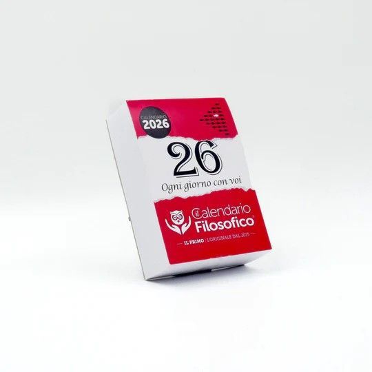 Calendario Filosofico 2026 cm.10x14 con supporto cartone