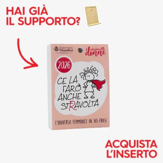 Calendario “delle Donne” 2026 cm.10x14 - Ricambio Calendario “delle Donne” 2026 cm.10x14 - Ricambio
