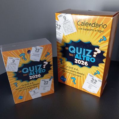 Ricambio Calendario 2026 Ricambio Calendario 2026 "Quiz tira l'Altro"