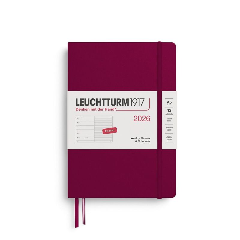 Leuchtturm - Agenda Settimanale Notebook 2026 cm.15x21