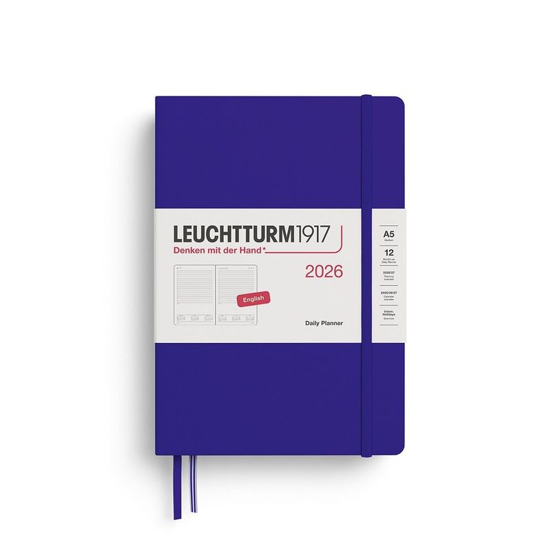 Leuchtturm - Agenda Giornaliera 2026 cm.15x21 Blu