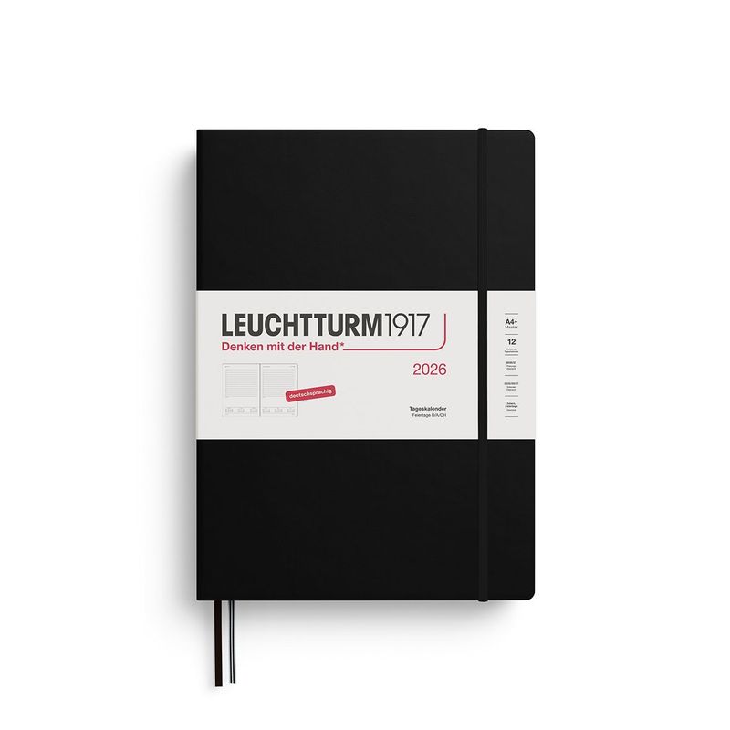 Leuchtturm - Agenda Giornaliera 2026 cm.15x21 Nera