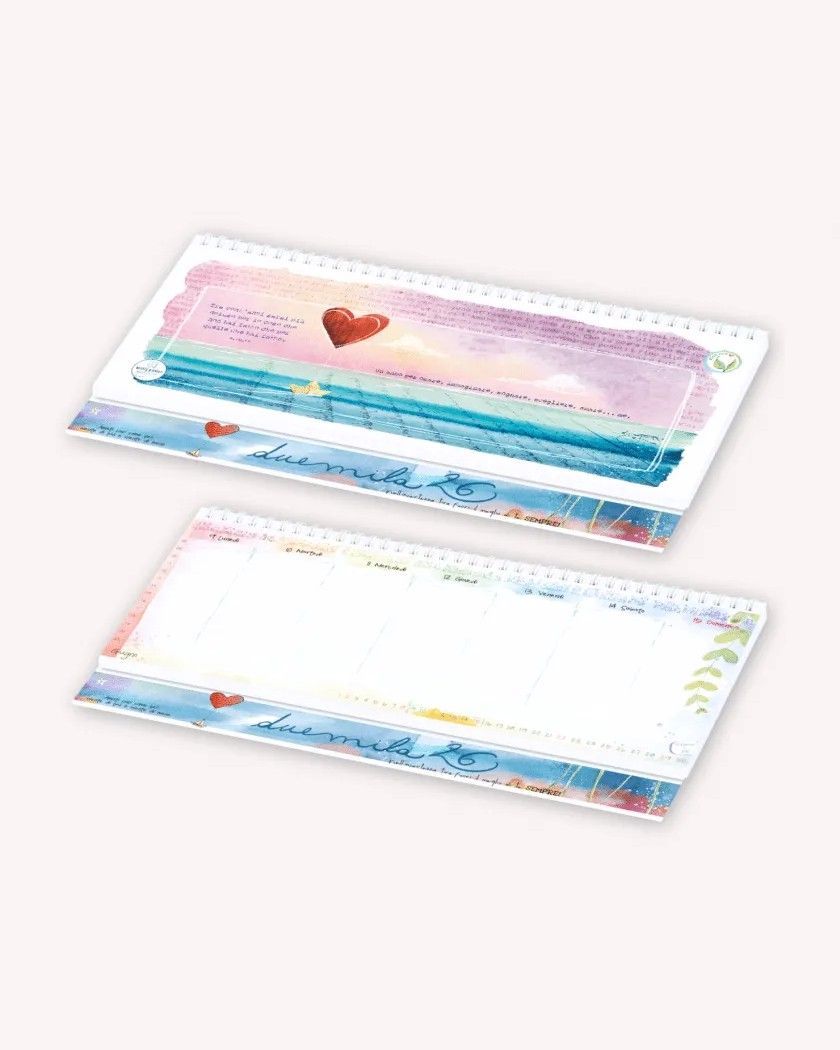 Weekly da tavolo 2026 Disegnata Weekly da tavolo 2026 Disegnata