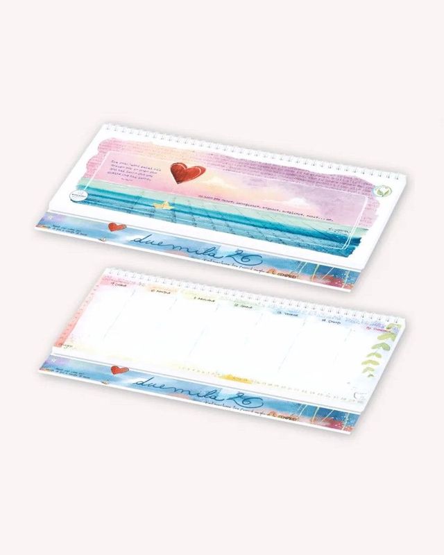 Weekly da tavolo 2026 Disegnata Weekly da tavolo 2026 Disegnata