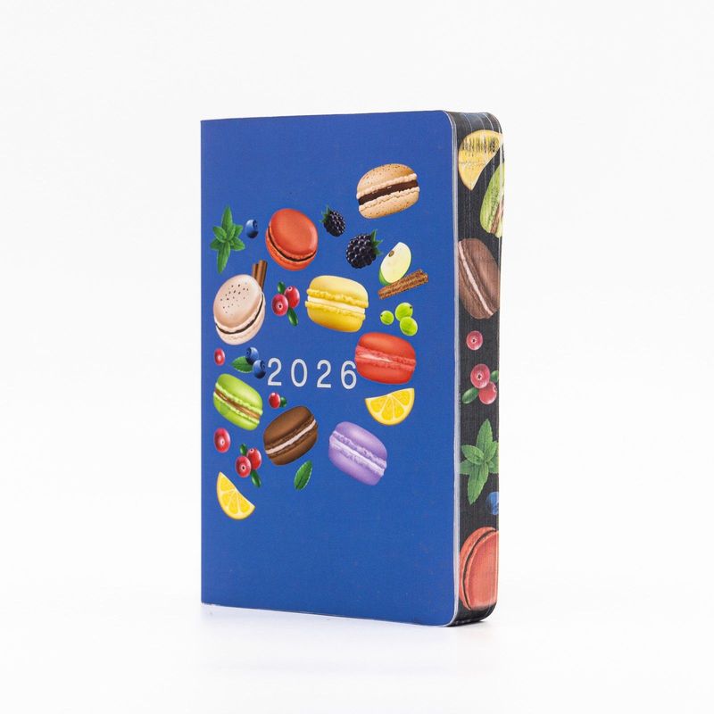 Agenda “Morbidosa Qube Macarons“ Giornaliera 2026 cm.10x15