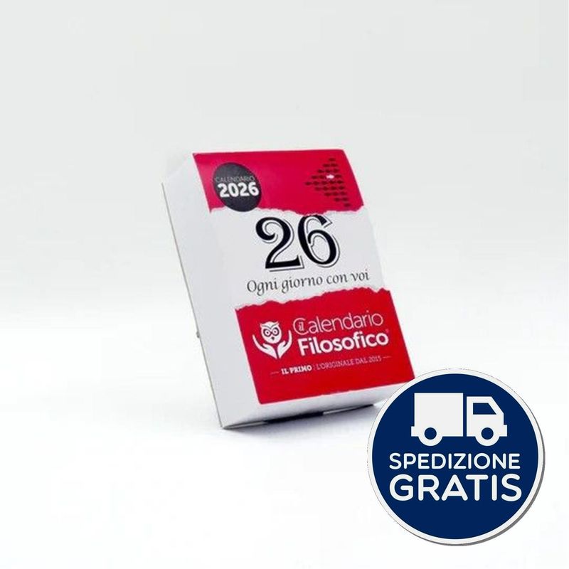 Calendario Filosofico 2026 cm.10x14 con supporto cartone Calendario Filosofico 2026 cm.10x14 con supporto cartone