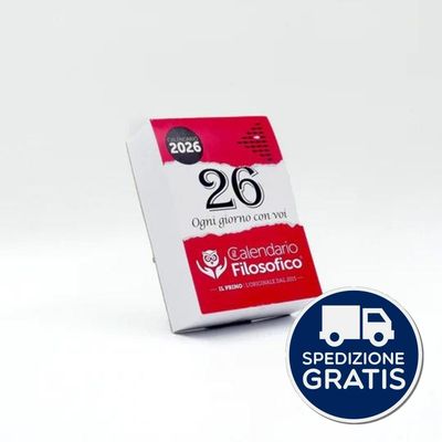 Calendario Filosofico 2026 cm.10x14 con supporto cartone Calendario Filosofico 2026 cm.10x14 con supporto cartone
