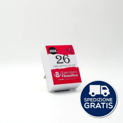 Calendario Filosofico 2026 cm.7,5x10,5 con supporto cartone Calendario Filosofico 2026 cm.7,5x10,5 con supporto cartone