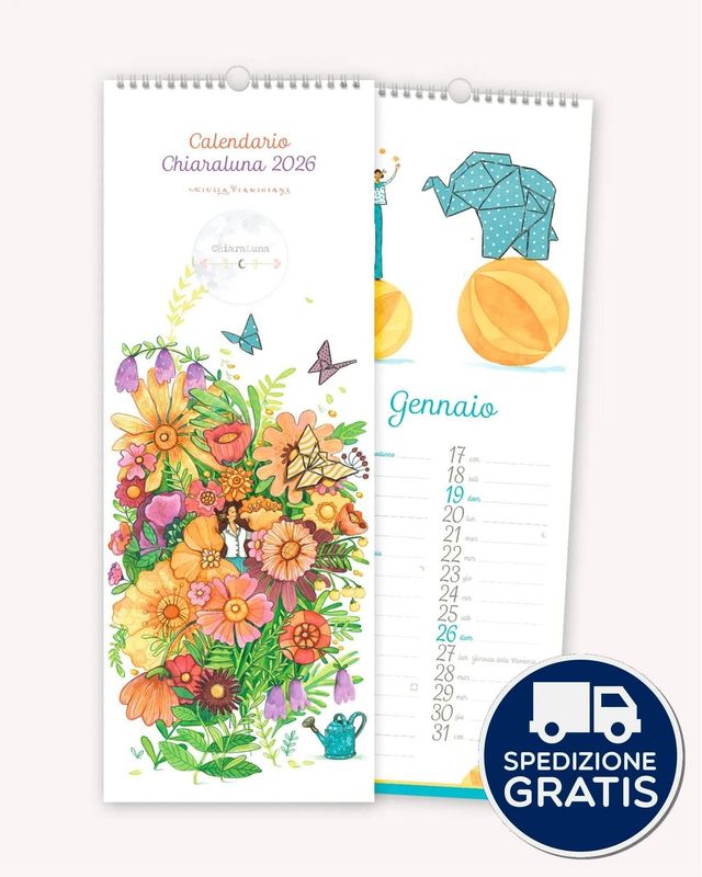 Calendario Parete Spirale 2026 Chiaraluna Calendario Parete Spirale 2026 Chiaraluna