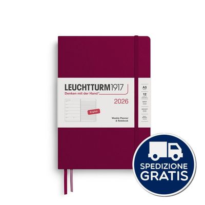 Leuchtturm - Agenda Settimanale Notebook 2026 cm.15x21 Leuchtturm - Agenda Settimanale Notebook 2026 cm.15x21