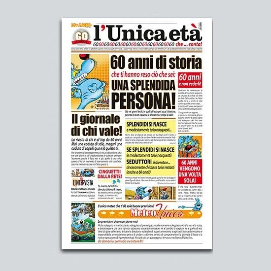 Biglietto Giornale “60 ANNI” Lupo Alberto