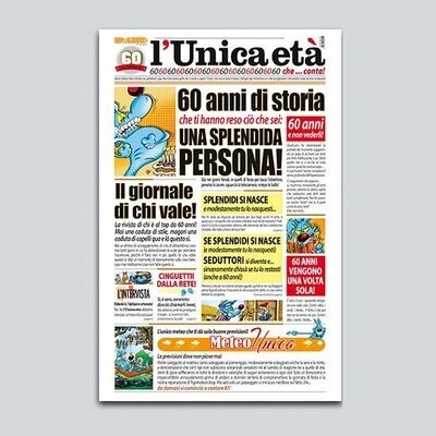 Biglietto Giornale “60 ANNI” Lupo Alberto
