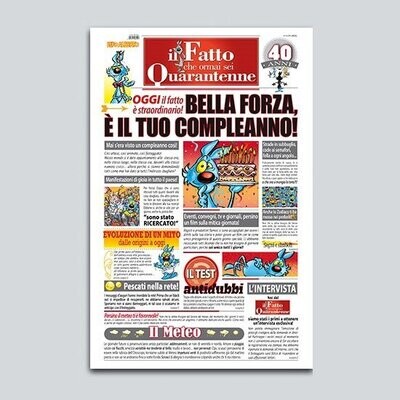 Biglietto Giornale “40 ANNI” Lupo Alberto