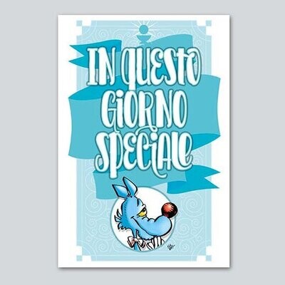 Biglietto Comunione Bimbo “Lupo Alberto”