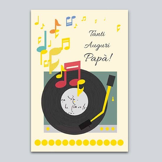 Biglietto Auguri Quire “Tanti auguri Papà”