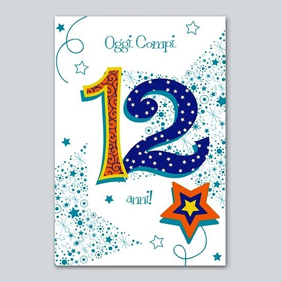 Biglietto Auguri Talking “Oggi Compi 12 Anni”