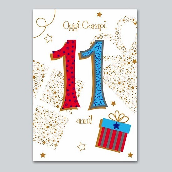 Biglietto Auguri Talking “Oggi Compi 11 Anni”