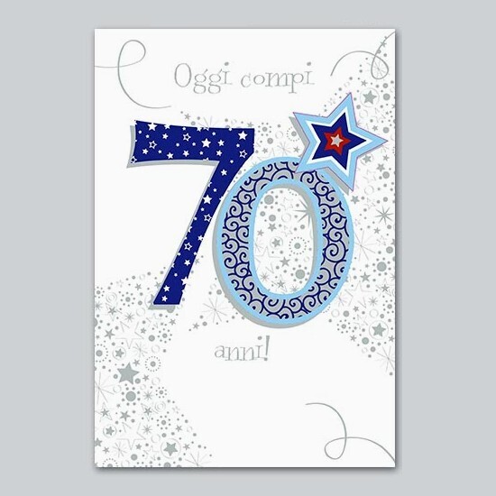 Biglietto Auguri Talking “70 Anni” uomo
