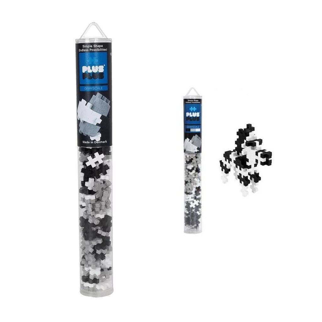 Mattoncini Plus-Plus mini greyscale 100 pz