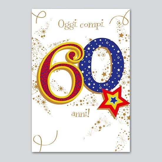 Biglietto Auguri Talking “60 Anni” unisex Biglietto Auguri Talking “60 Anni” unisex
