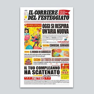 Biglietto Giornale “Compleanno Generico”