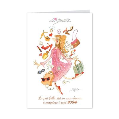 Biglietto Compleanno Le Stordite “La più bella età ...”