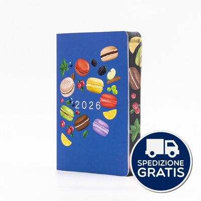 Agenda “Morbidosa Qube Macarons“ Giornaliera 2026 cm.10x15 Agenda “Morbidosa Qube Macarons“ Giornaliera 2026 cm.10x15