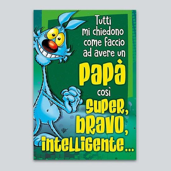 Biglietto Lupo Alberto “tutti mi chiedono...”