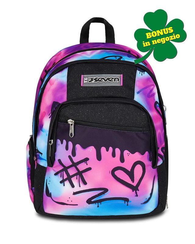 Zaino Seven® Dual Detach - Spring Paint Girl 32L Zaino Seven® Dual Detach - Spring Paint Girl 32L