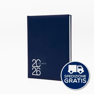 Agenda Giornaliera 2026 cm.15x21 Intempo 7137TX32 Blu Agenda Giornaliera 2026 cm.15x21 Intempo 7137TX32 Blu