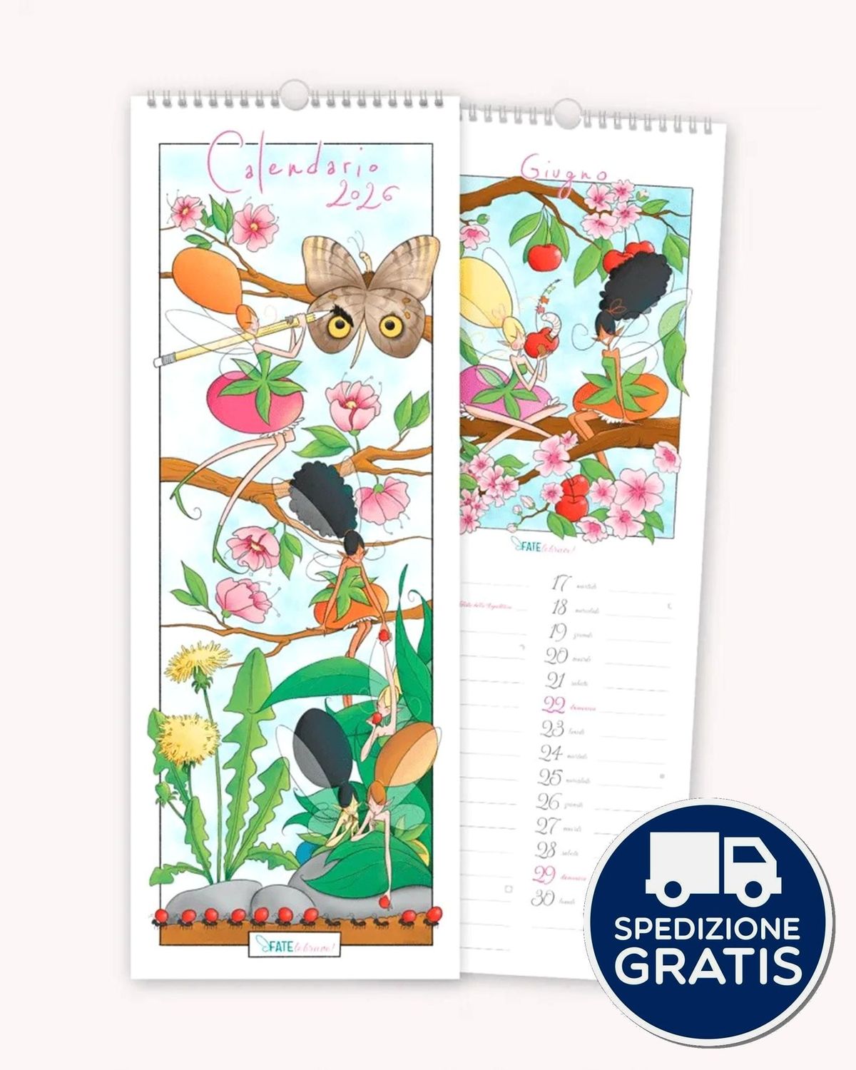 Calendario Parete Spirale 2026 Calendario Parete Spirale 2026 "Fate le Brave"