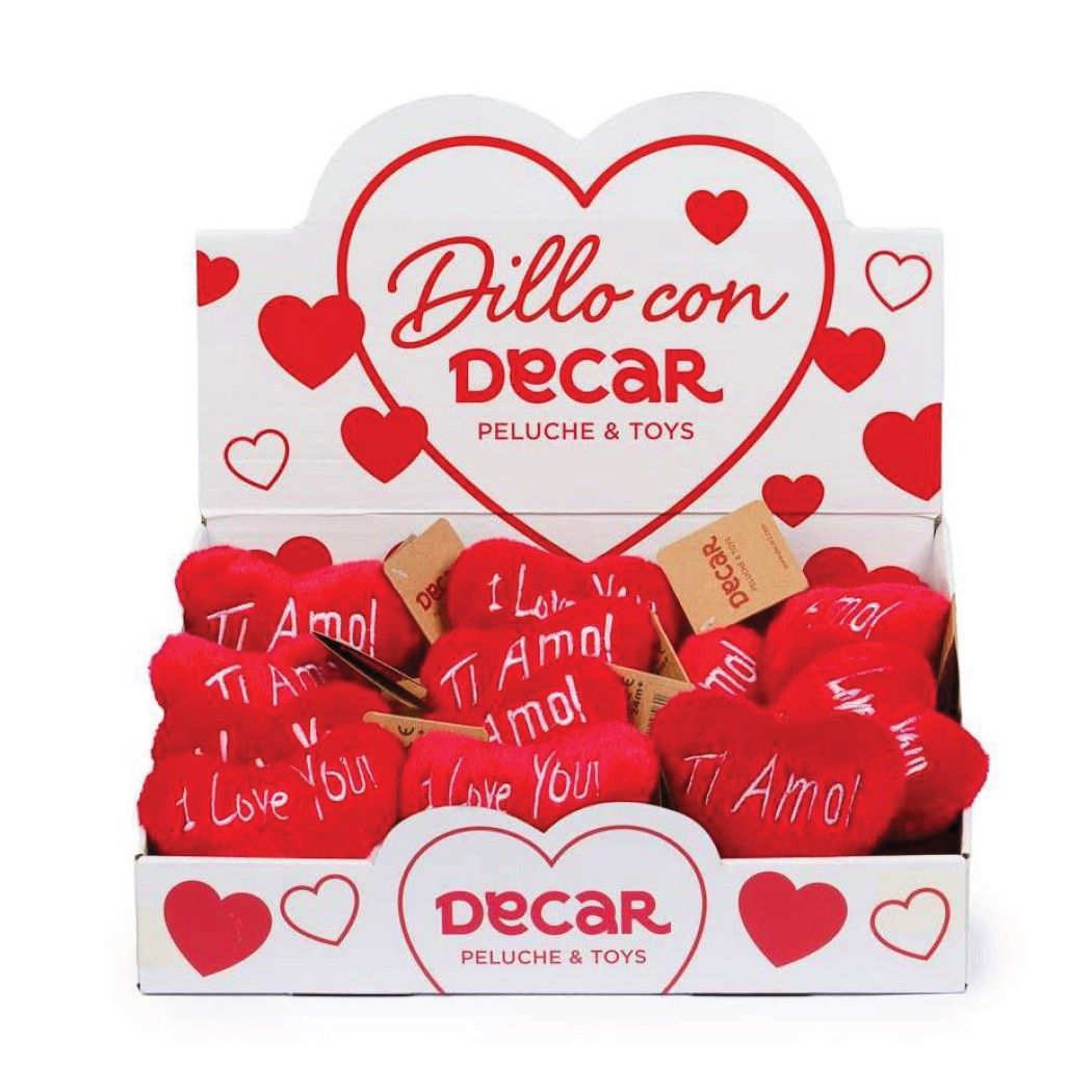 Cuore a pelouche con anello portachiavi Cuore a pelouche con anello portachiavi