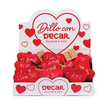 Cuore a pelouche con anello portachiavi Cuore a pelouche con anello portachiavi