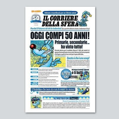 Biglietto Giornale “50 ANNI” Lupo Alberto Biglietto Giornale “50 ANNI” Lupo Alberto