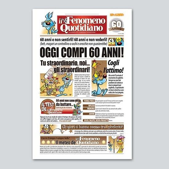 Biglietto Giornale “60 ANNI” Lupo Alberto