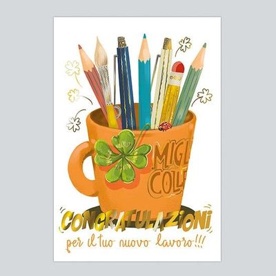 Biglietto Cambio Lavoro Biglietto Cambio Lavoro "Portapenne"