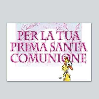 Biglietto Comunione Bimba “Lupo Alberto”
