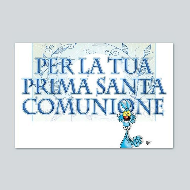 Biglietto Comunione Bimbo “Lupo Alberto”