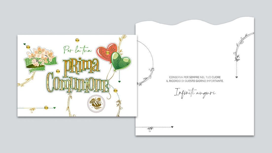 Biglietto Auguri Talking Prima Comunione