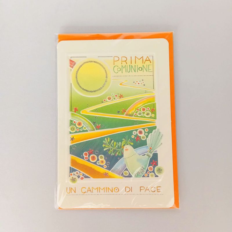 Biglietto Goccioline "Prima Comunione"