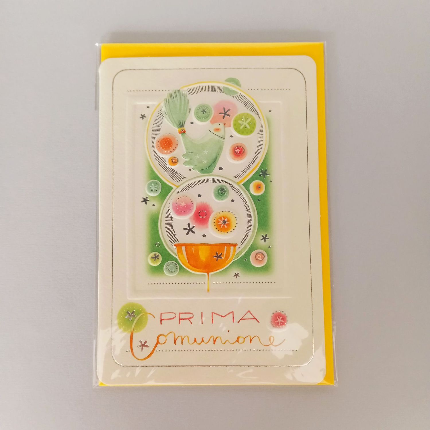 Biglietto Goccioline "Prima Comunione"