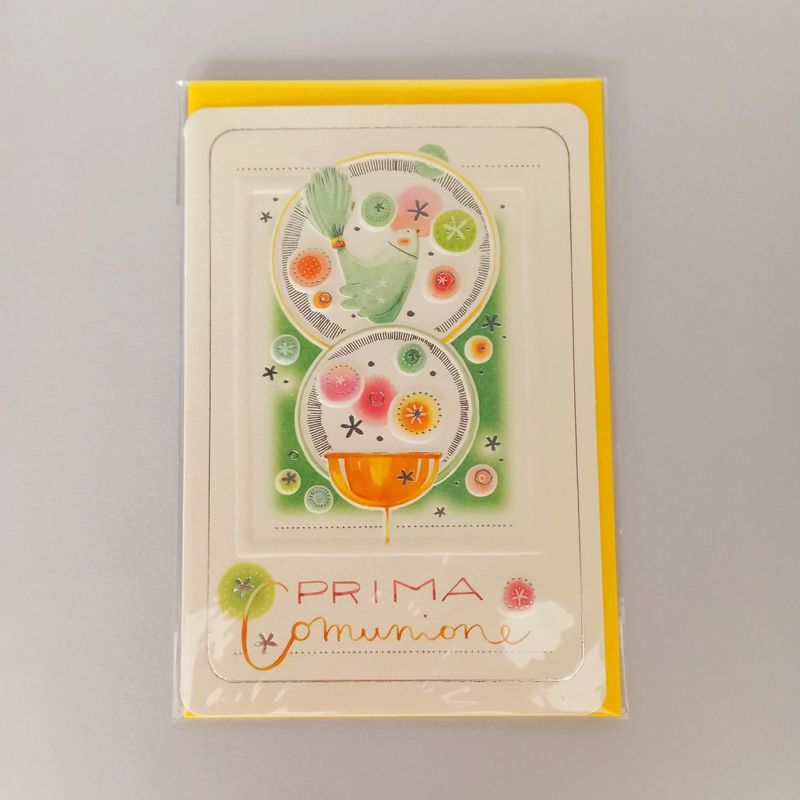Biglietto Goccioline "Prima Comunione"