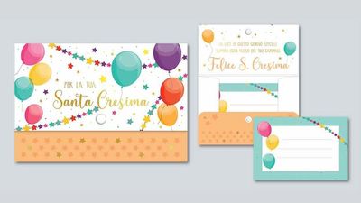 Biglietto Cresima Portasoldi  Unisex con bottone