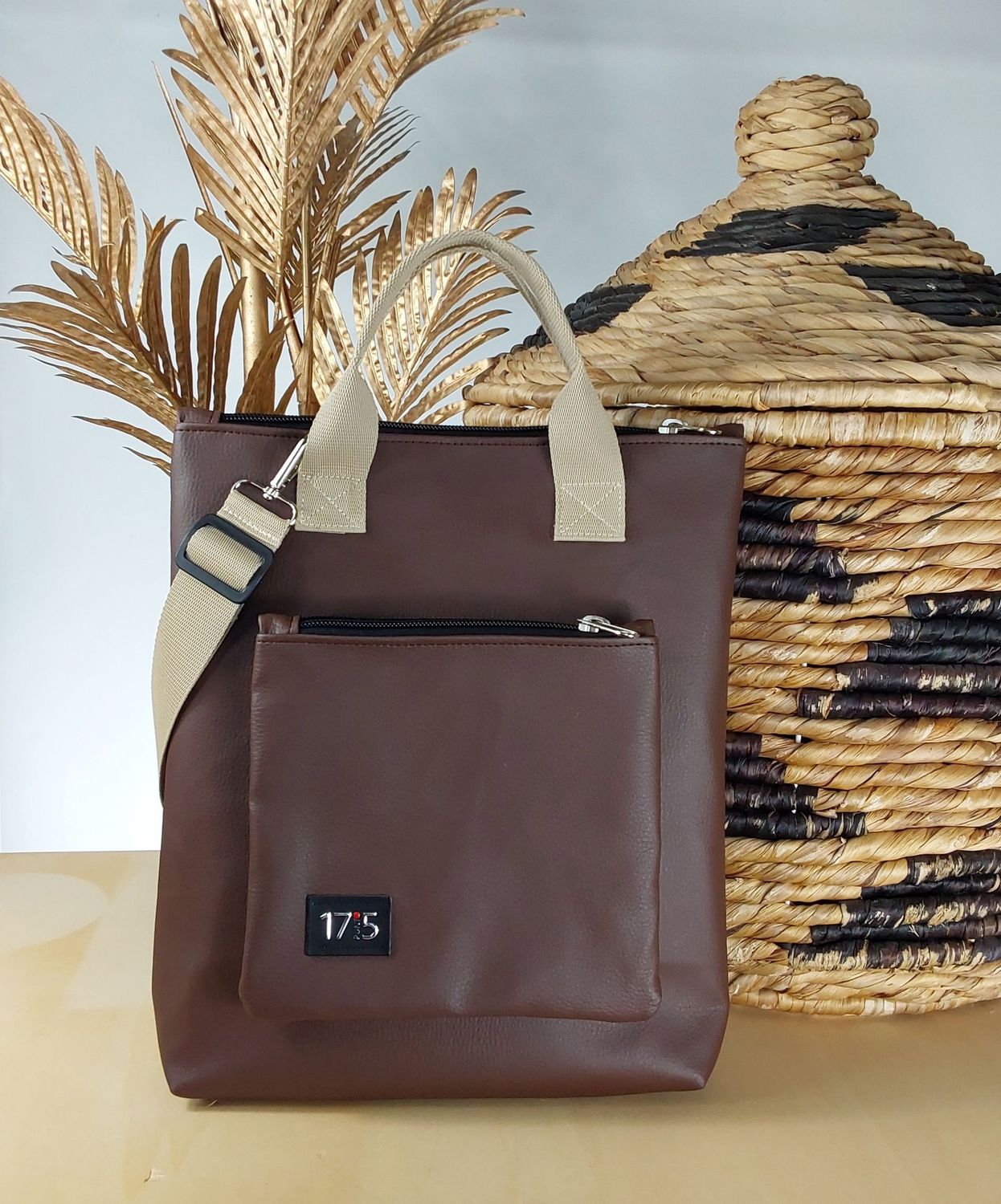 Borsa Zaino Tomy Plus marrone